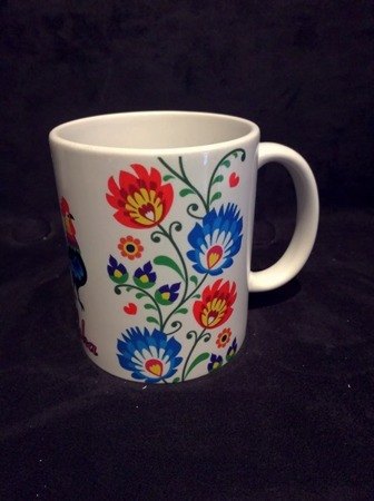 Mug owicz Folklore Rooster Flowers