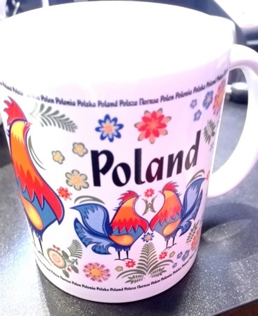 Mug with the inscription Polska / Poland folk