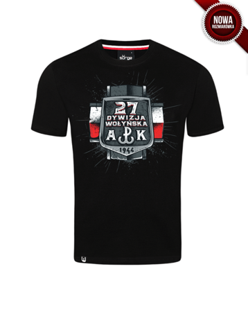 Patriotic T-shirt 27 Volhynia Division AK (BLACK)