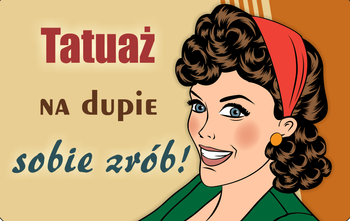 Magnes PM 0062 Tatuaż na dupie sobie zrób