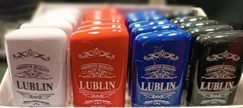 Red Polish Gas Lighter Eagle Sash