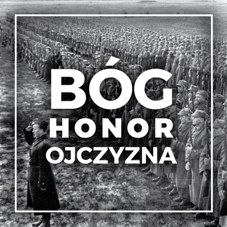 Naklejka Bóg Honor Ojczyzna 2