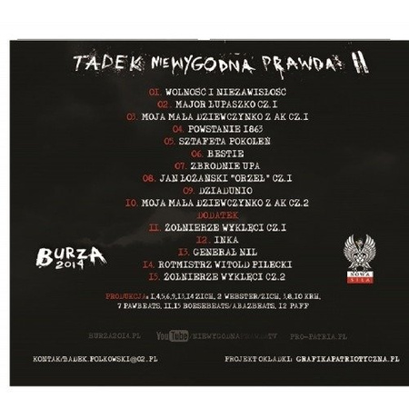 Tadek's album "Burza 2014" with an autograph