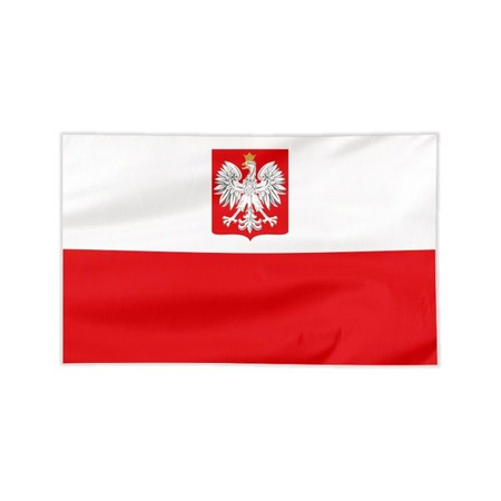 POLISH FLAG WITH THE GODOD 150X90CM - BANDERA