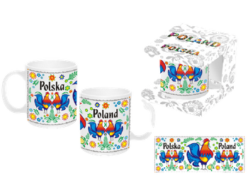 Mug rooster Poland Folk rooster