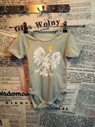 Body dziecięce z Orłem (szare)