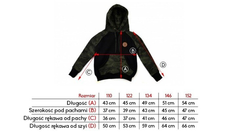 Bluza dziecięca z kapturem Aquila "Orzeł" Camo