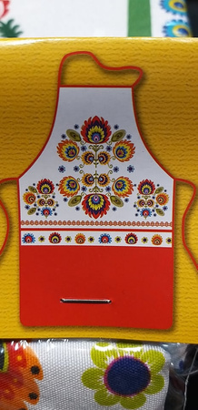 Fartuszek  Folk czerwony