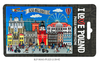 Magnes PanDragon Lublin Puzzle Niebieskie