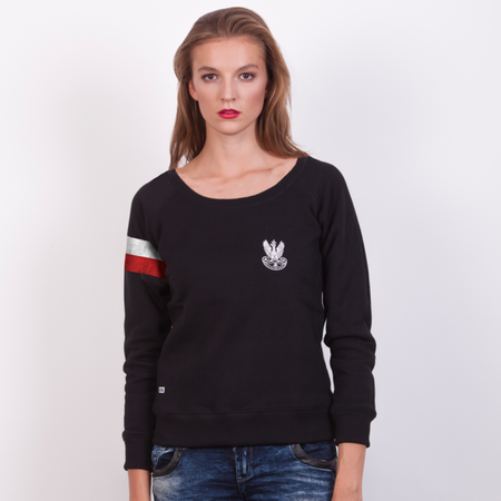 Army Polish Army Eagle sweatshirt with white and red armband - Discreet Collection