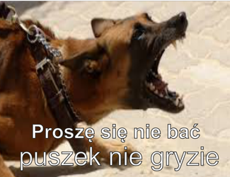 Magnes PM 0056 Proszę się nie bać puszek nie gryzie