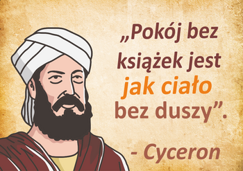 Magnes PM 0163 Pokój bez książek jest jak ciało bez duszy