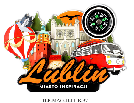 Magnes PanDragon Lublin Kompas Miasto Inspiracji