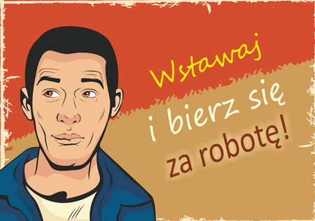 Magnes PM 0127 Wstawaj i bierz się za robotę!