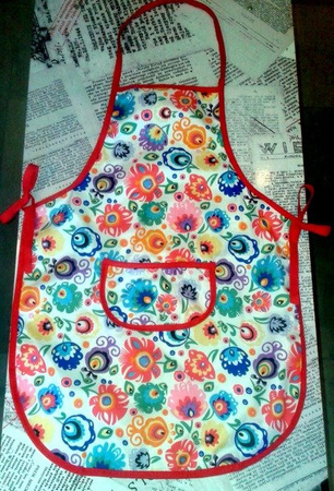 Bedding with a folk motif