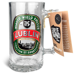Kufel szklany Lublin 0,5L