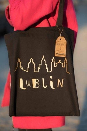 Bag "Panorama" - golden inscription