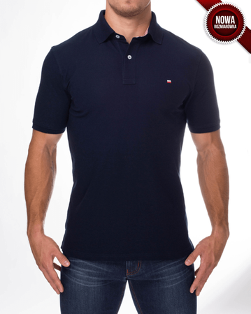 Koszulka polo Flaga (GRANATOWA)