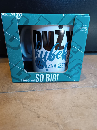 Kubek Big Boss 1000 ml duży kubek ma znaczenie