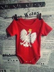 Body dziecięce z Orłem (czerwone)