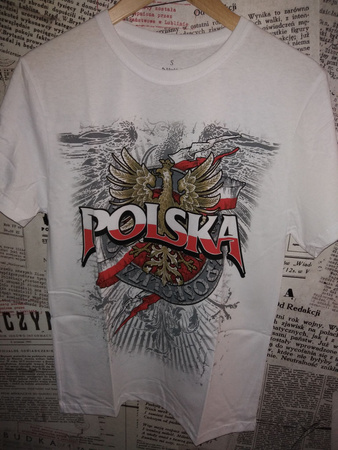 Koszulka męska Polska orzeł biała