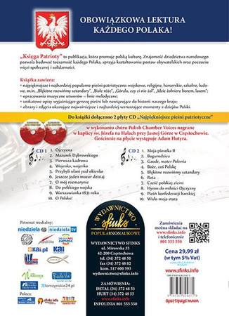 BOOK OF PATRIOTS + 2 CD THE MOST BEAUTIFUL PATRIOTIC SONGS OF THE PALACE