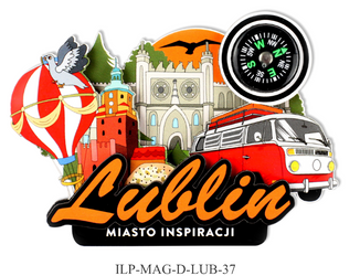 Magnes PanDragon Lublin Kompas Miasto Inspiracji
