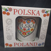 Kubek POLAND folk serce