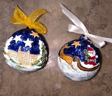 Bombka ręcznie wykonana półkole różne rodzaje 