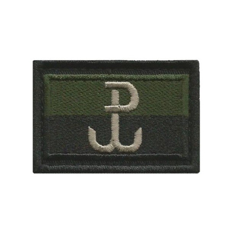 Velcro patch Polish Flag PW Gaszona