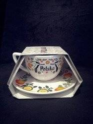 filiżanka + spodek okrągła BOCIANY