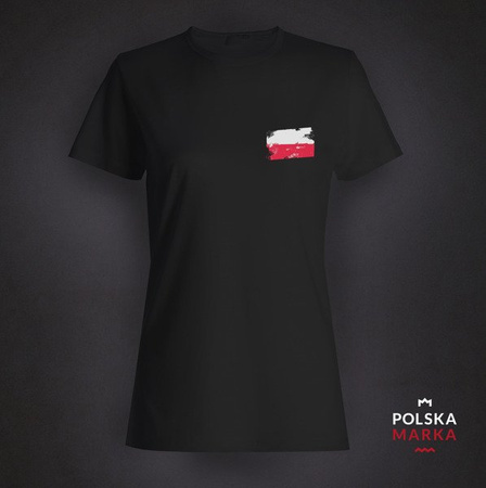 Polish Women's Black Flag T-shirt