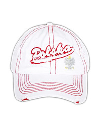 Biała czapka baseballowa napis POLSKA