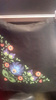 Black eco bag owicz Folklor - flowers in the corner 2 DU