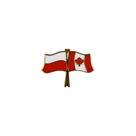 Poland-Canada flag pin