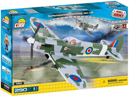 SUPERMARINE SPITFIRE MK VB - DYWIZJON 303 - KLOCKI SMALL ARMY WW2