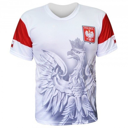 Patriotic T-shirt "Poland" - white