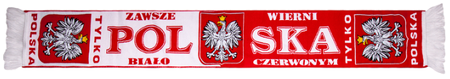 Szalik POLSKA Zawsze Wierni Biało Czerwonym