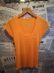 Koszulka Flaga Polski Damska Haft Pomarańcz