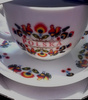 cup + round saucer folk Poland