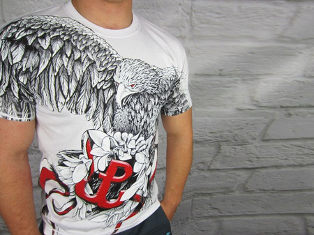 T-shirt Wielka Polska HD Orzeł HD biały super jakość !
