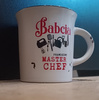 Oblique mug with the inscription Poland white
