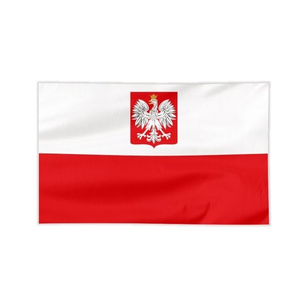 Flaga Polski Z Godlem 100x60cm Bandera Flagi Flagi