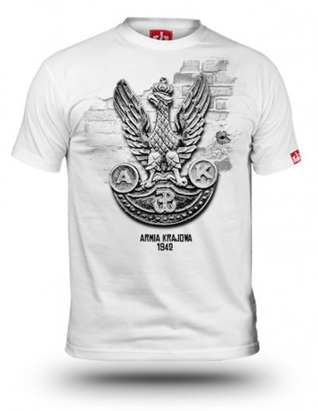  Koszulka patriotyczna Orzeł AK biała