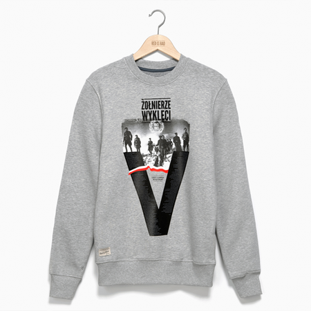 Bluza Żołnierze Wyklęci "Victoria" - wer. szara. 