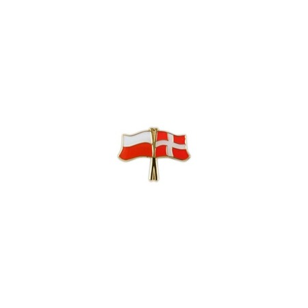 Przypinka flaga Polska-Dania