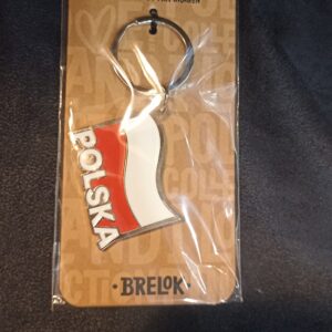 Brelok PanDragon Polska metalowy flaga
