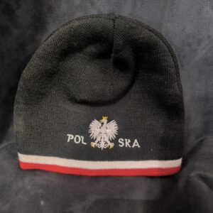 Czapka Zimowa Polska Czarno-Czerwona Flaga C