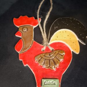 Ceramiczny kogut z zawieszk