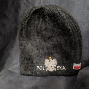 Czapka Zimowa Polska Czarna Orze G (prki)